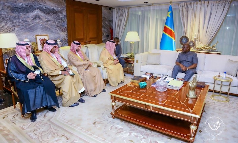 Délégation arabie saoudite et Tchad Félix Tshisekedi
